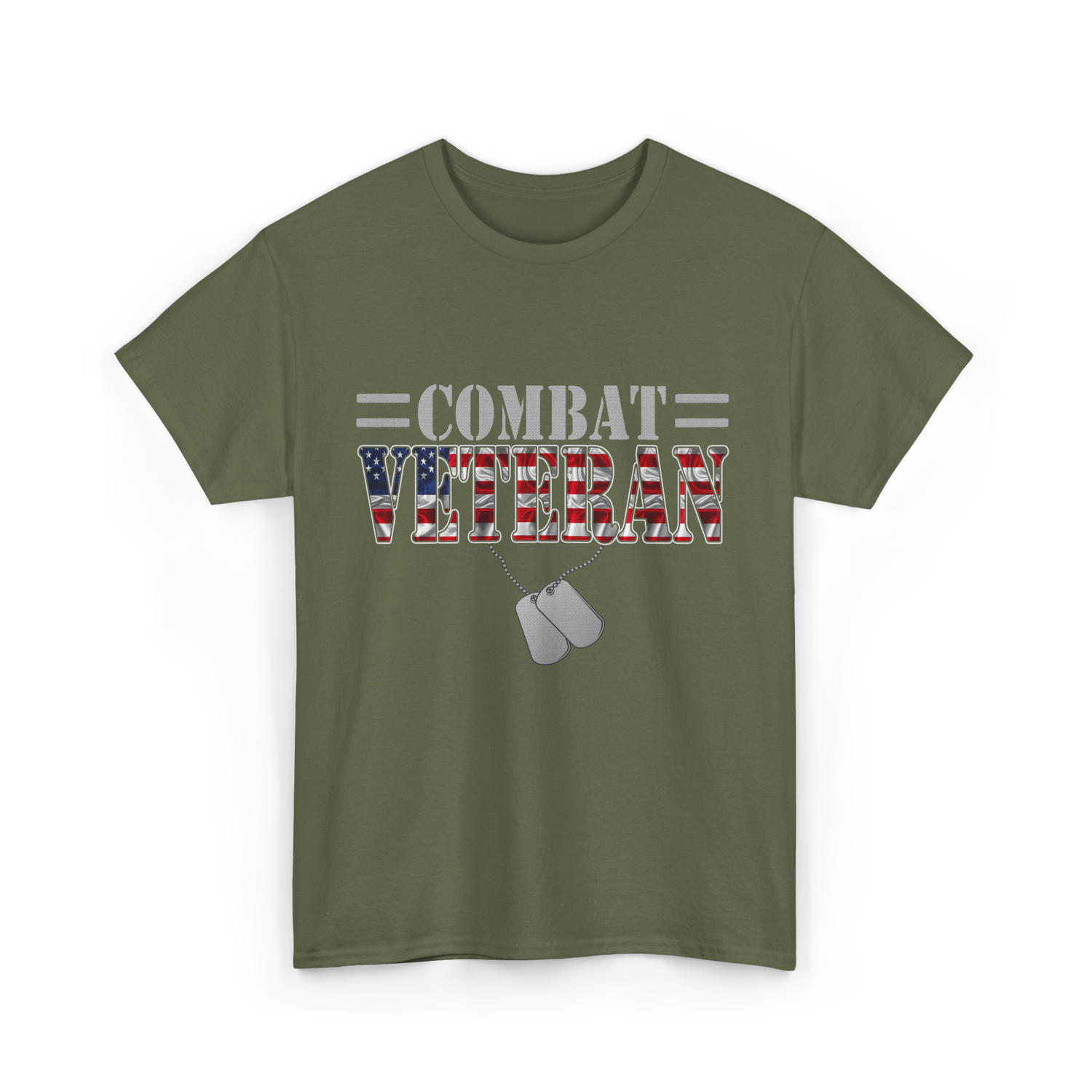 Combat Veteran T-Shirt - Military Green