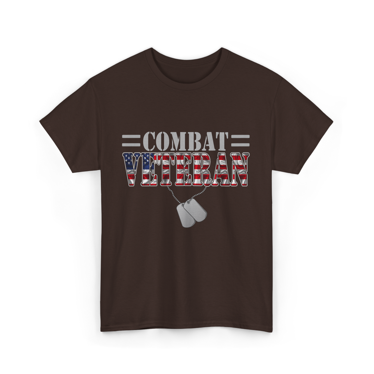 Combat Veteran T-Shirt - Dark Chocolate