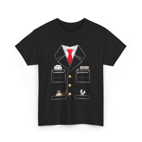 Conductor Costume Train Conductor T-Shirt - Black
