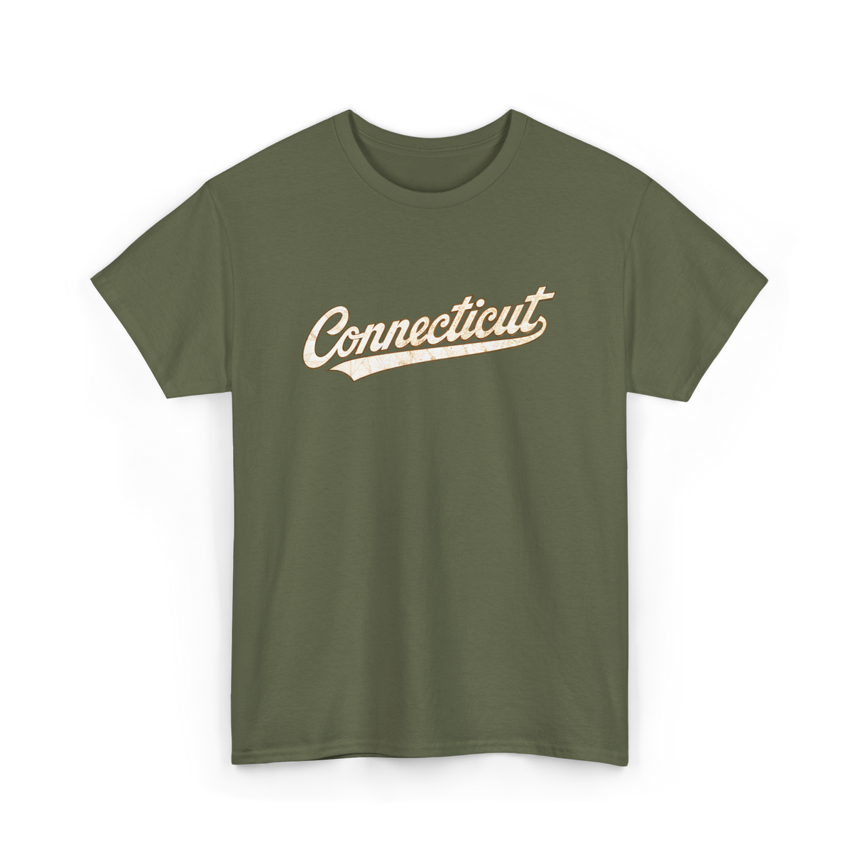 Connecticut Vintage Sports Connecticut T-Shirt - Military Green