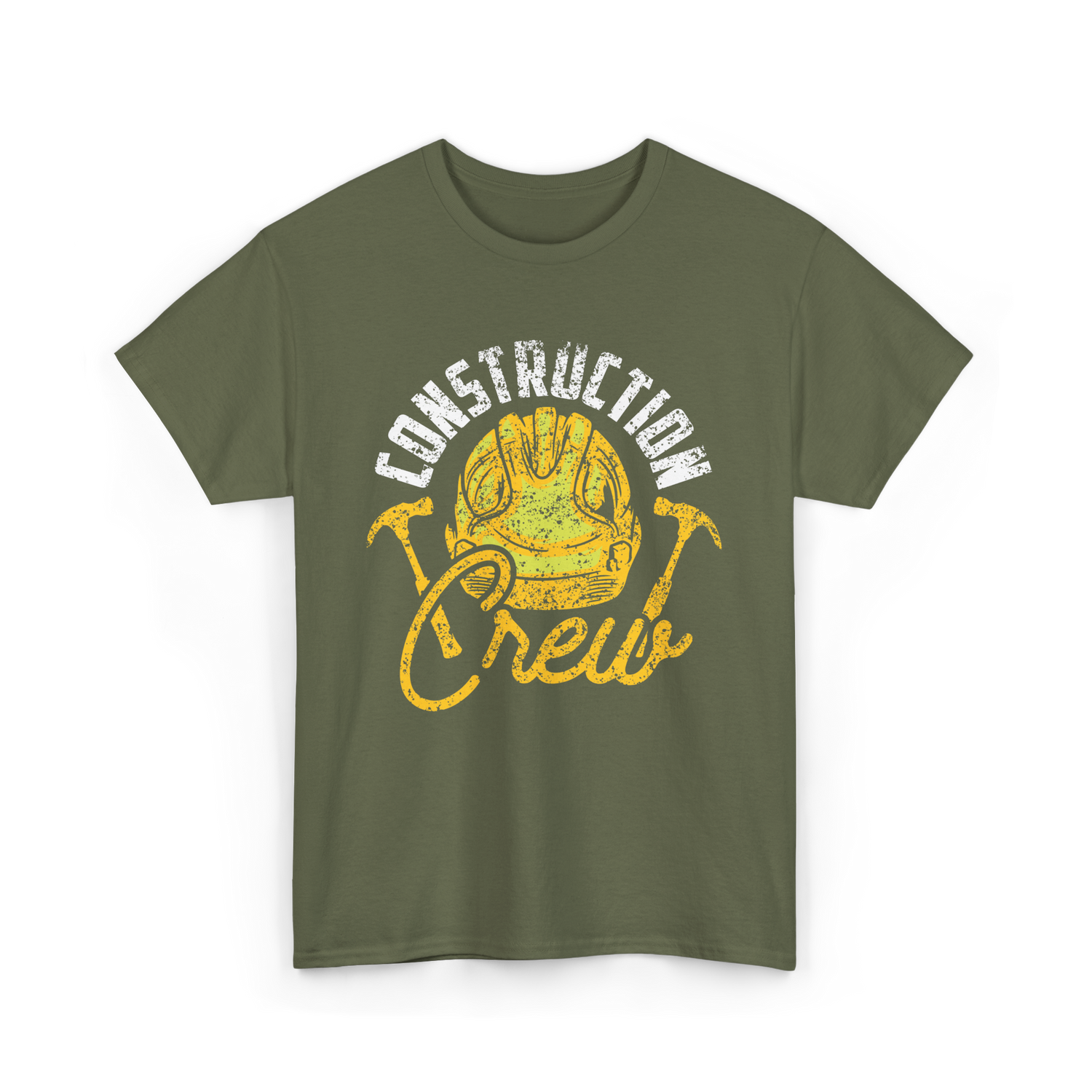 Construction Crew Construction Worker T-Shirt - Military Green