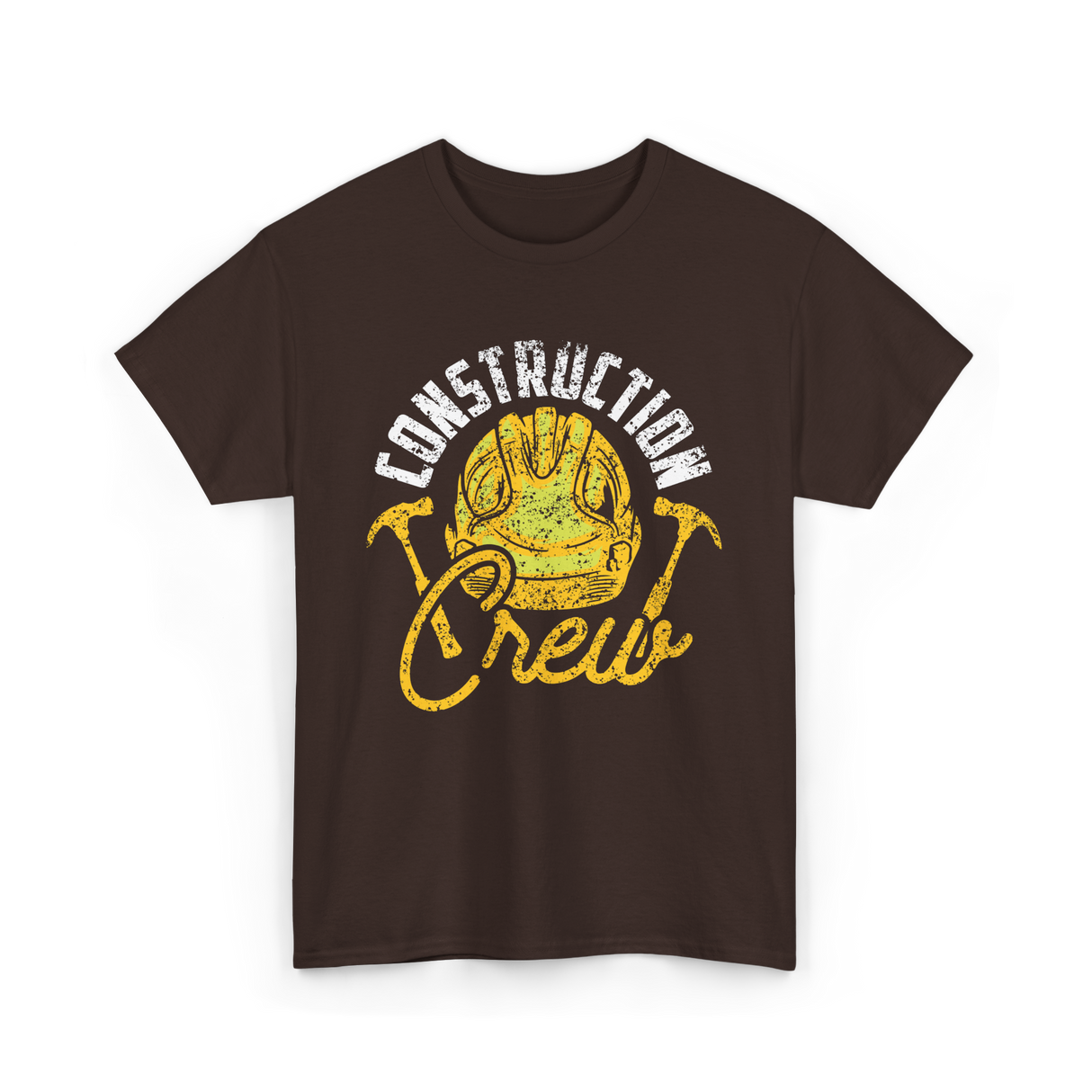 Construction Crew Construction Worker T-Shirt - Dark Chocolate