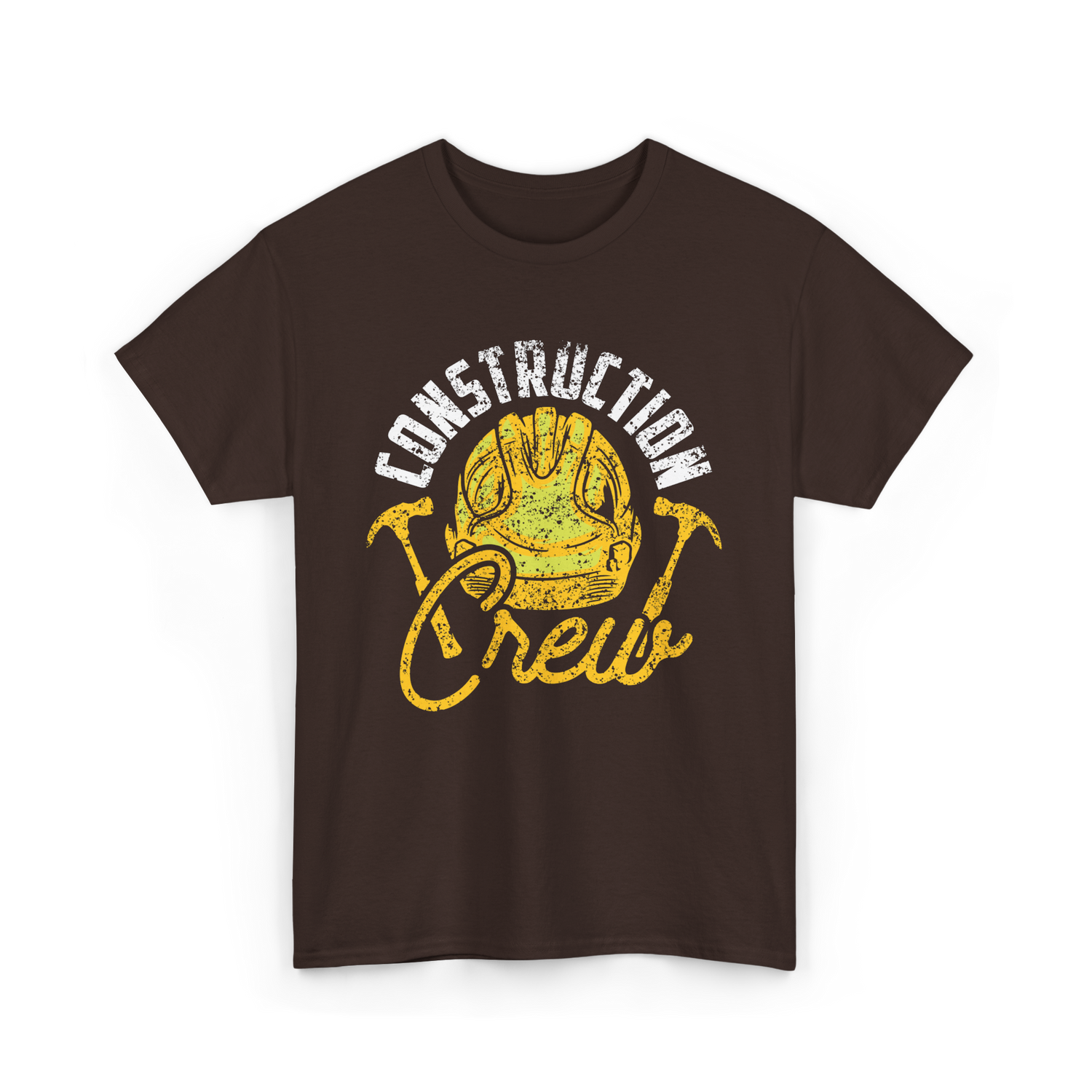 Construction Crew Construction Worker T-Shirt - Dark Chocolate