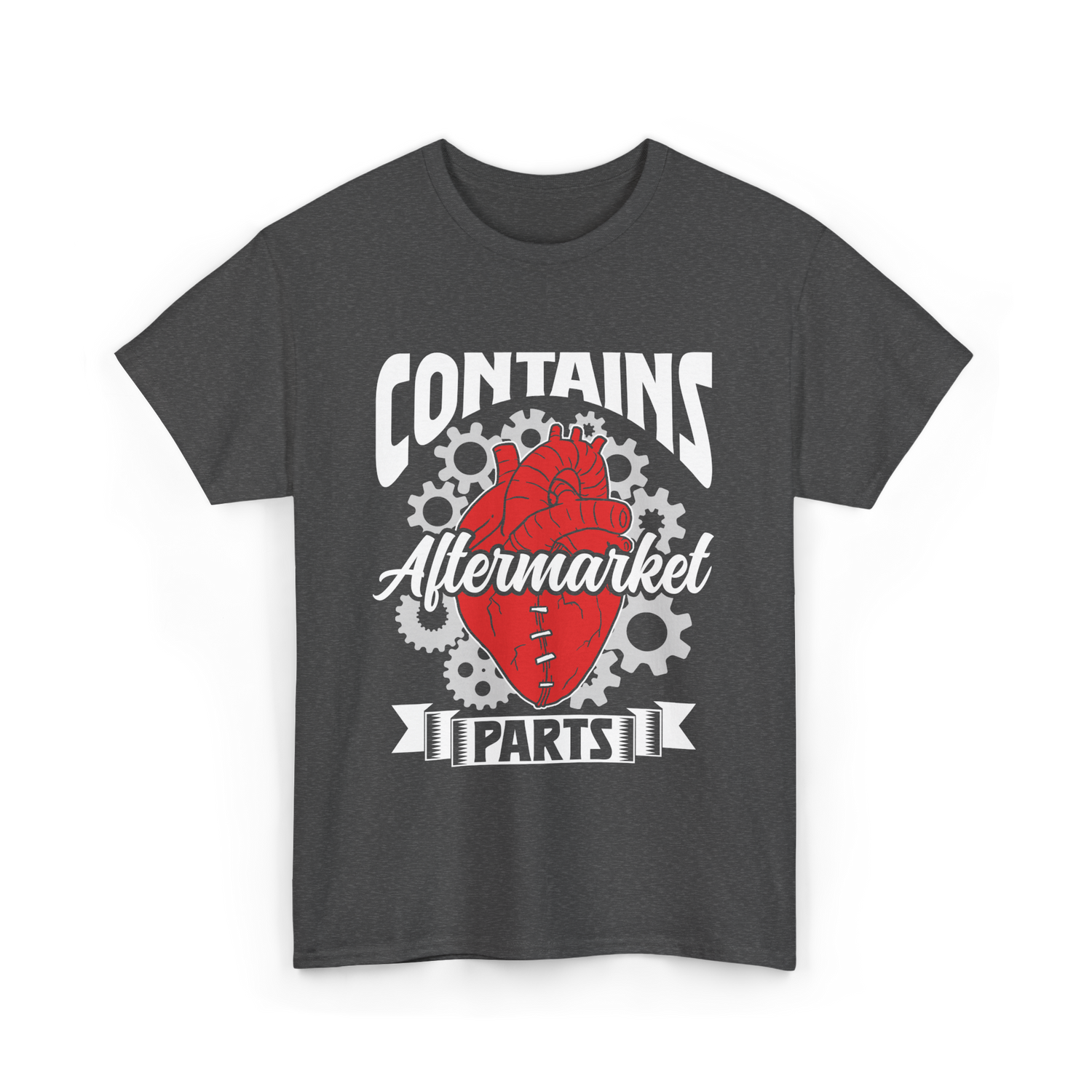 Contains Aftermarket Parts Heart T-Shirt - Dark Heather