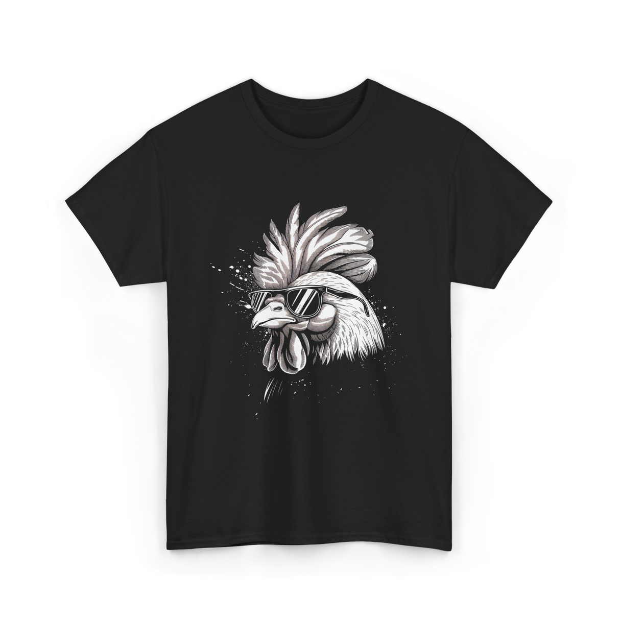 Cool Chicken Urban Art Chicken T-Shirt - Black