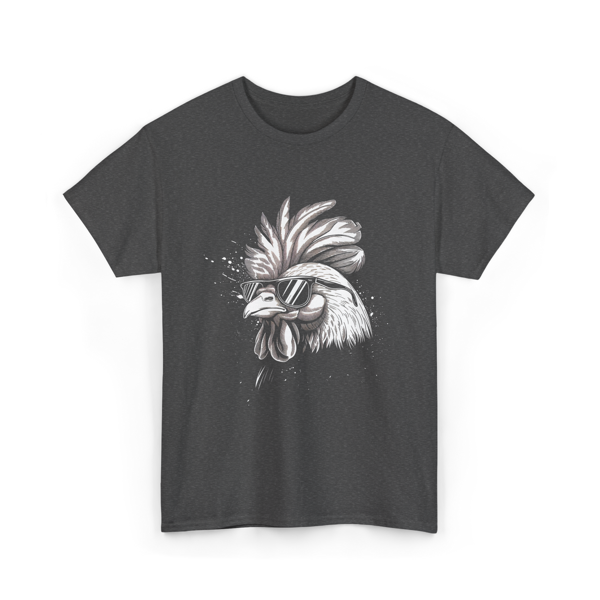 Cool Chicken Urban Art Chicken T-Shirt - Dark Heather