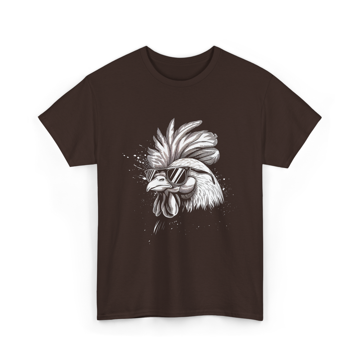 Cool Chicken Urban Art Chicken T-Shirt - Dark Chocolate