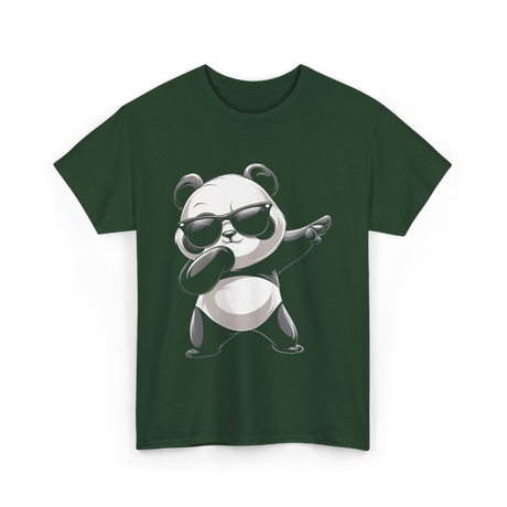 Cool Panda T-Shirt - Forest Green