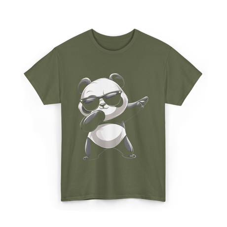 Cool Panda T-Shirt - Military Green