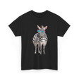 Cool Sunglasses Zebra Wildlife T-Shirt - Black