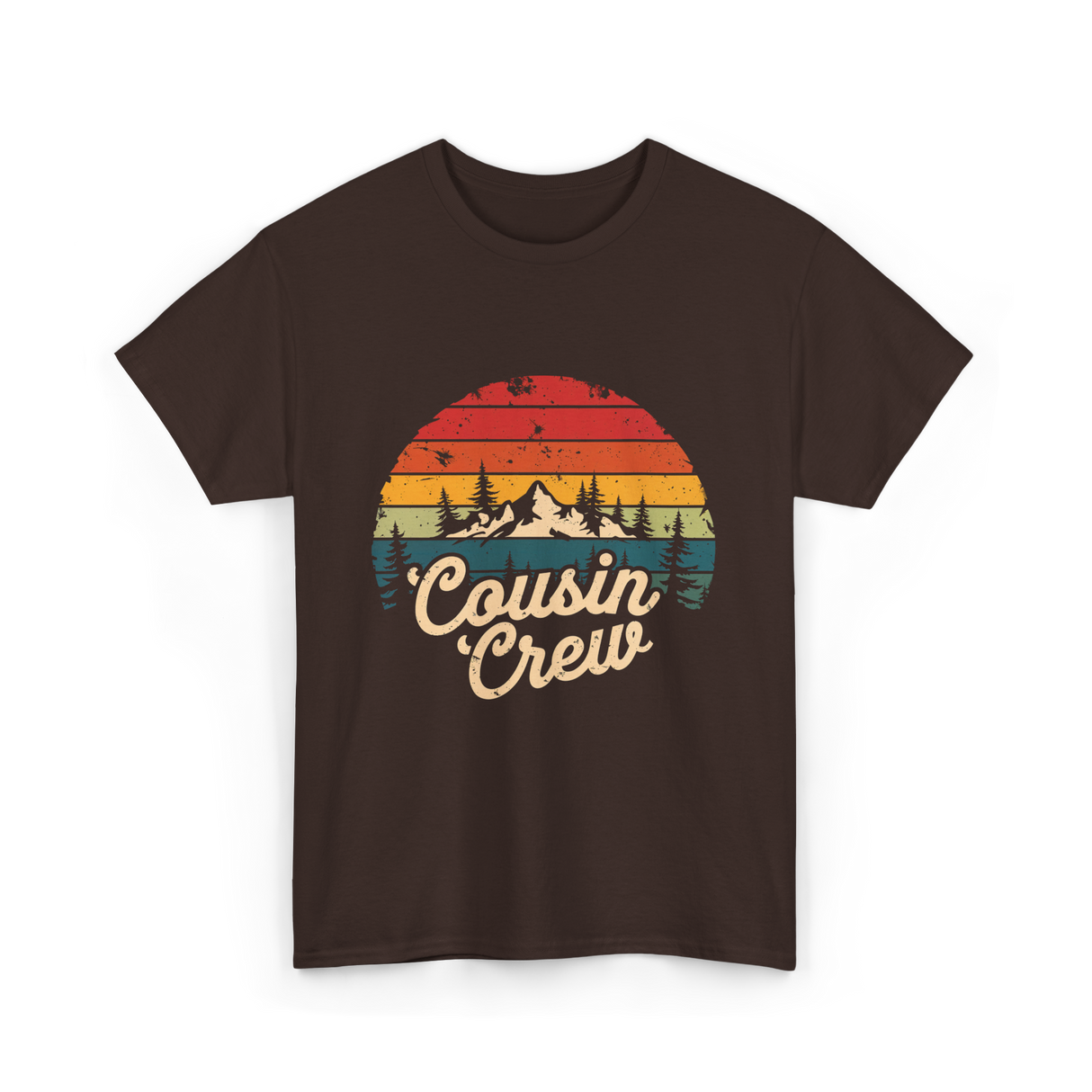 Cousin Crew Camping Adventure T-Shirt - Dark Chocolate