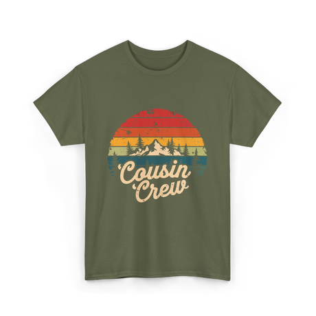 Cousin Crew Camping Adventure T-Shirt - Military Green