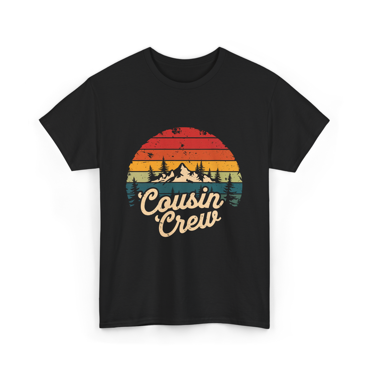 Cousin Crew Camping Adventure T-Shirt - Black