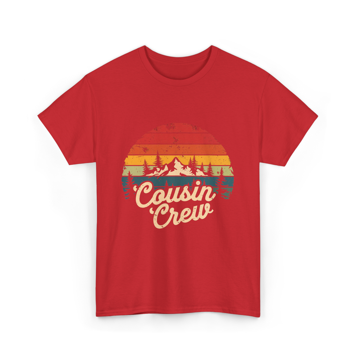 Cousin Crew Camping Adventure T-Shirt - Red