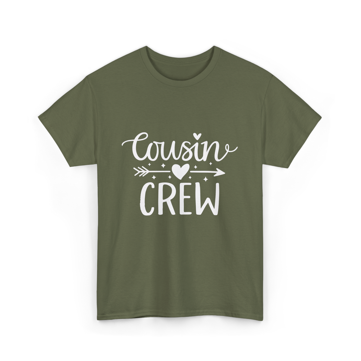 Cousin Crew Family Reunion T-Shirt - Military Green