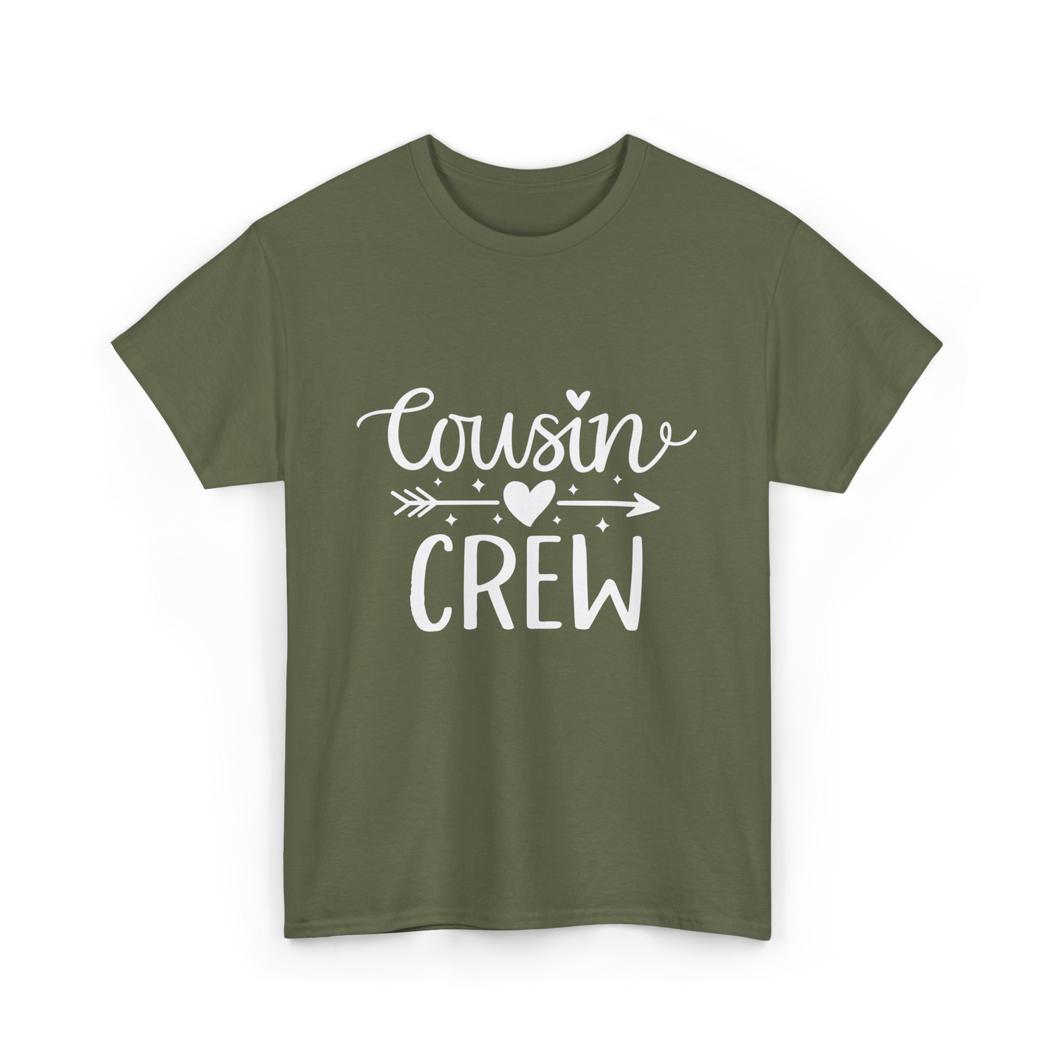 Cousin Crew Family Reunion T-Shirt - Military Green