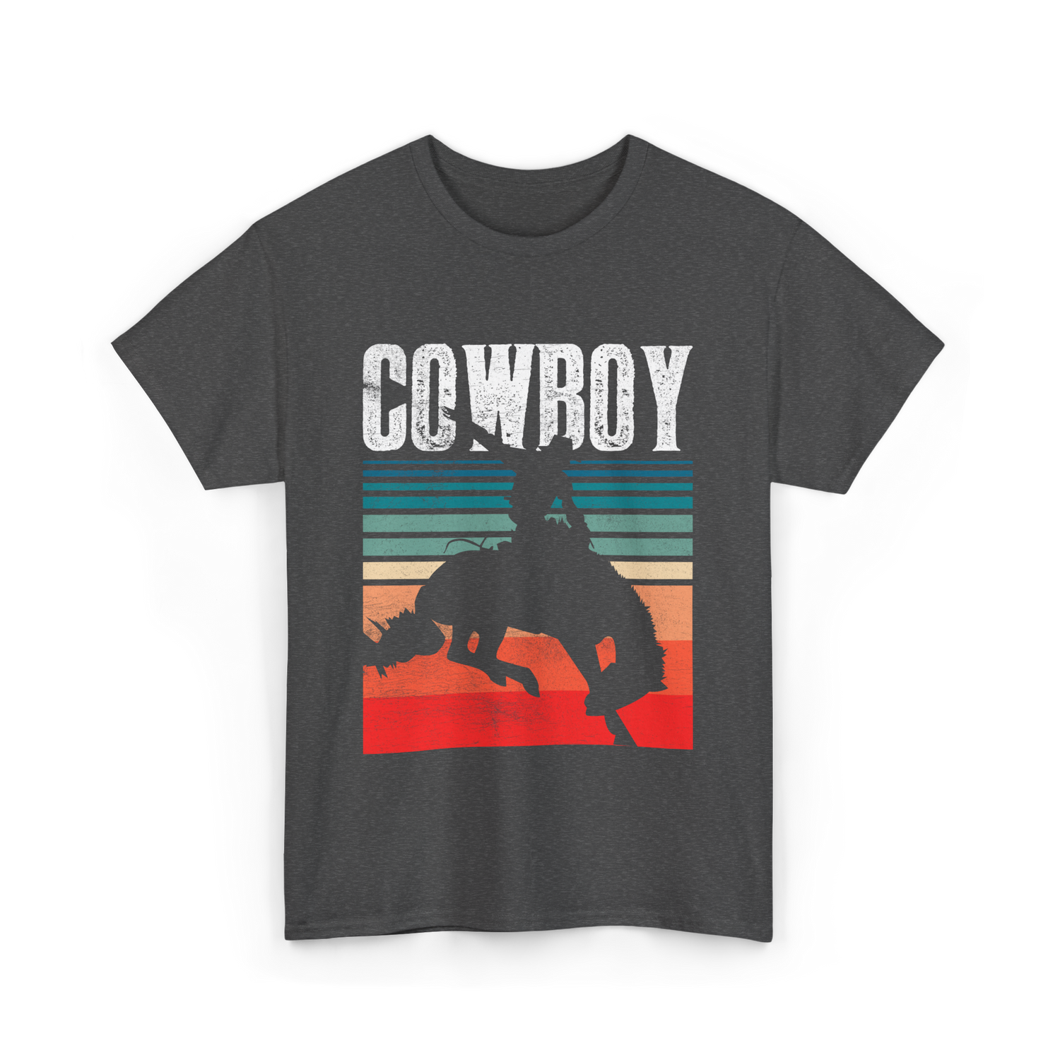 Cowboy Cowboying Western Rodeo T-Shirt - Dark Heather