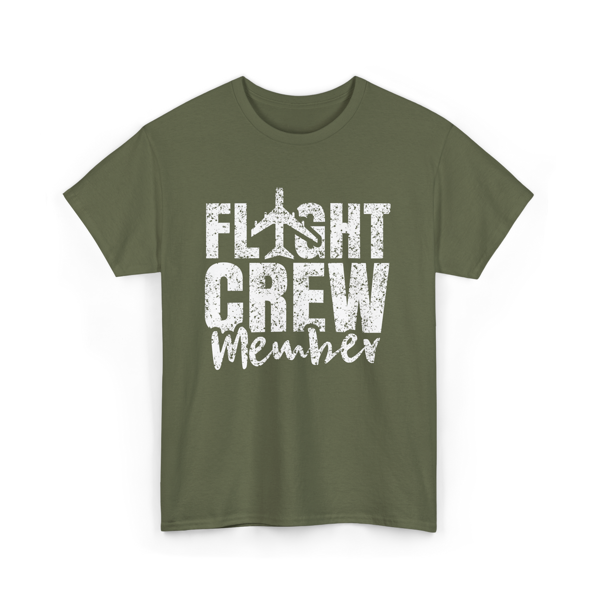 Crew Member Aviation T-Shirt - Military Green