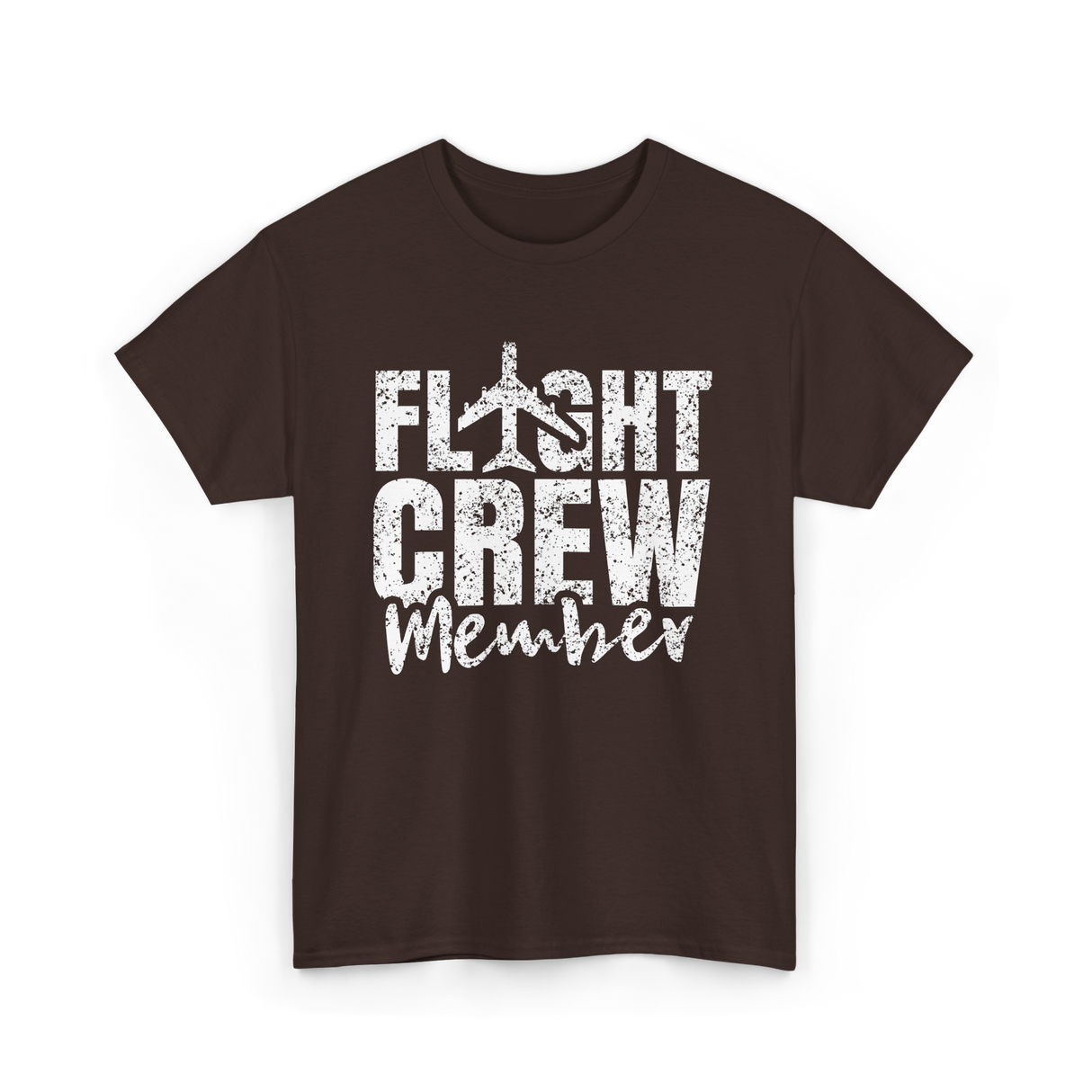 Crew Member Aviation T-Shirt - Dark Chocolate
