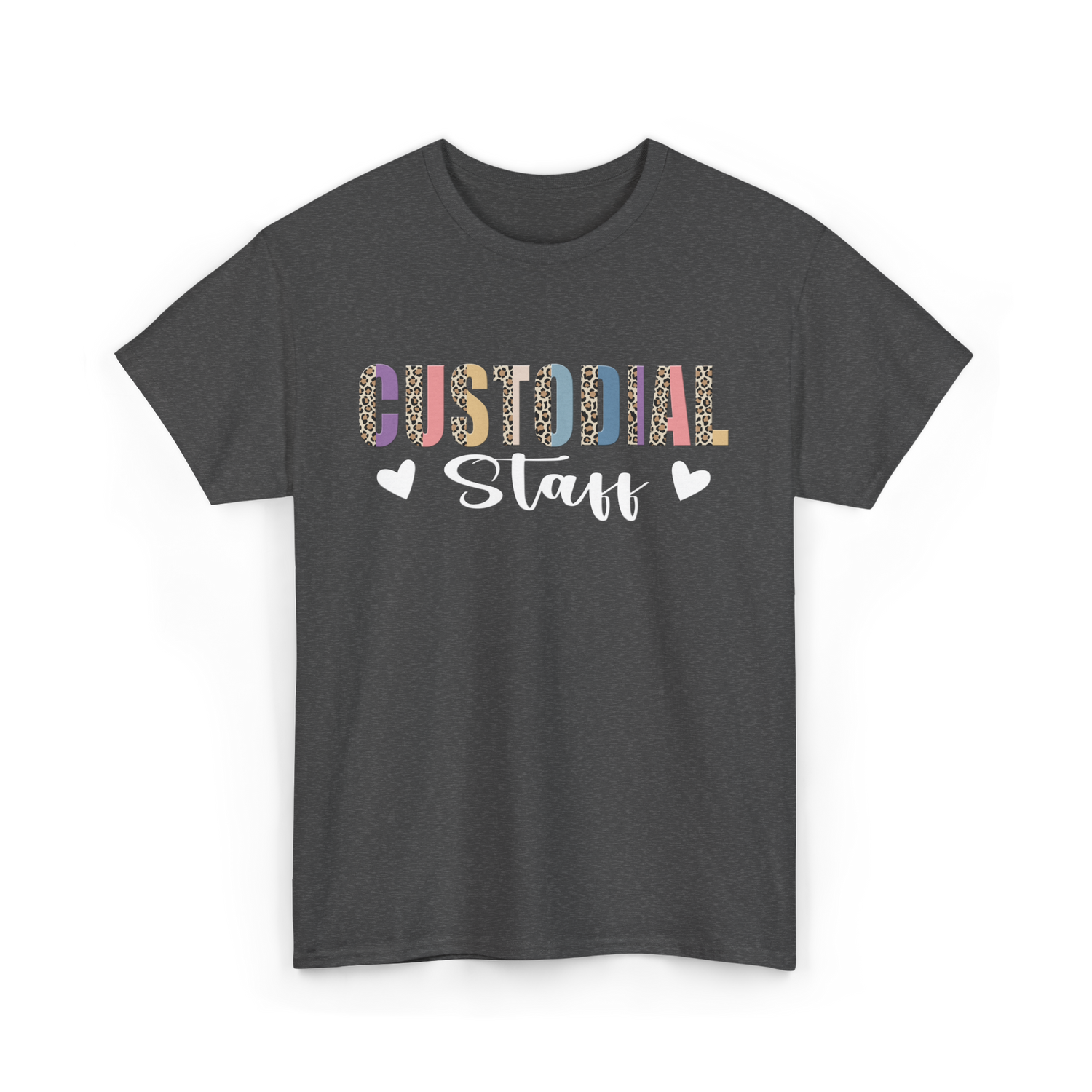 Custodial Staff Custodian Cleaning T-Shirt - Dark Heather