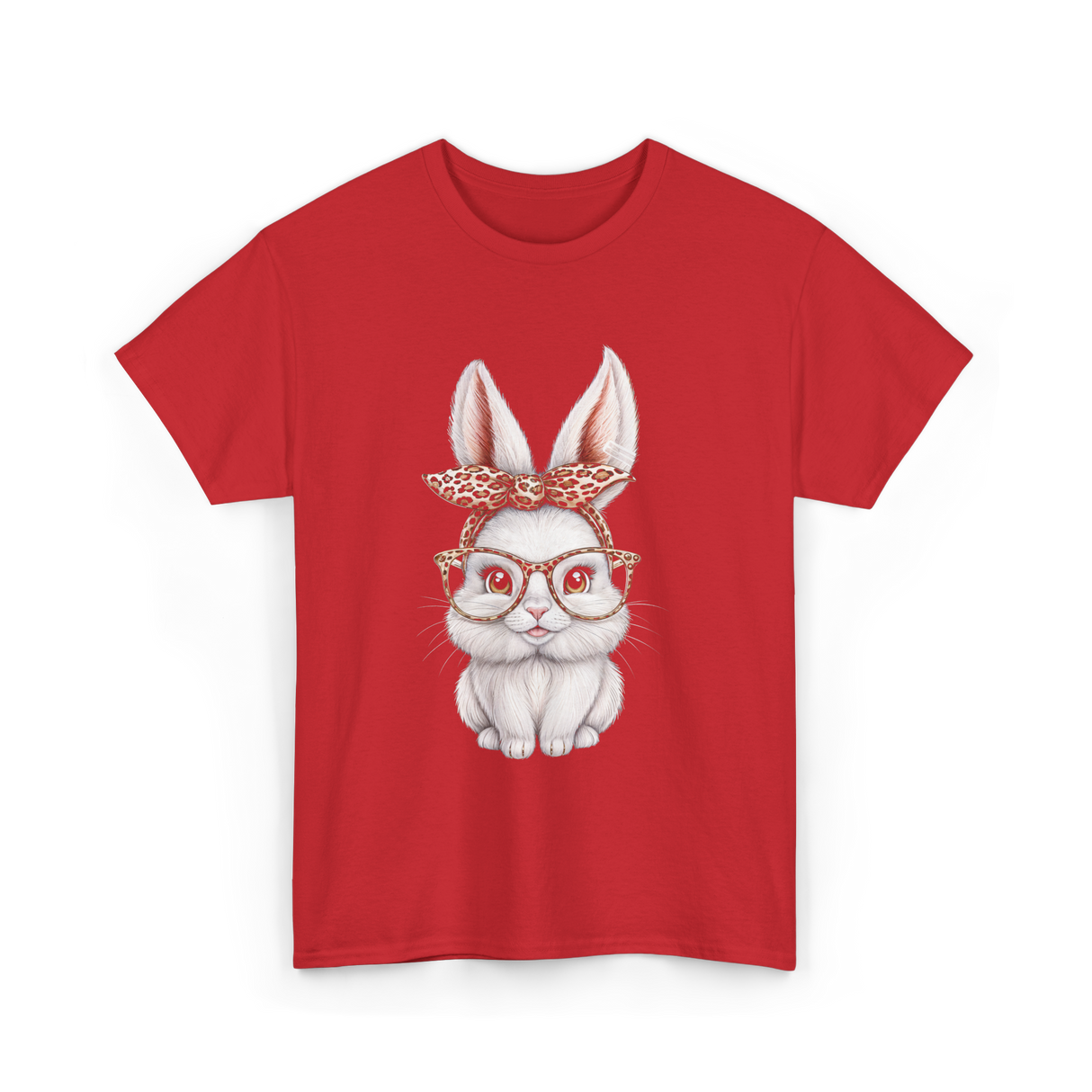 Cute Bunny Rabbit Easter Bunny T-Shirt - Red