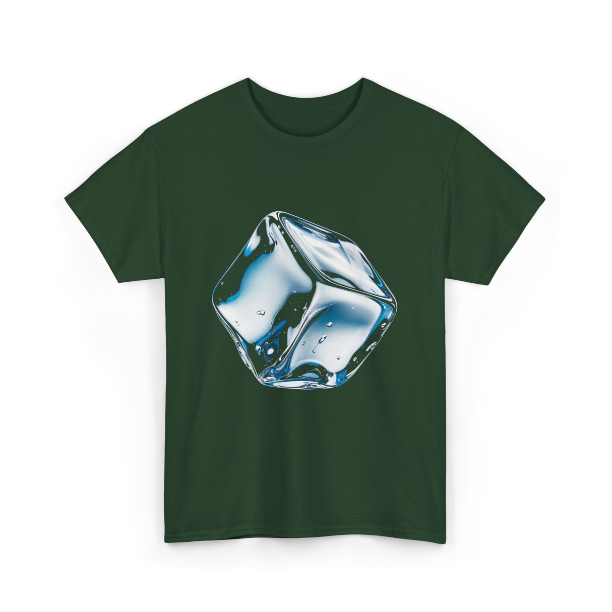 Cute Ice Cubes T-Shirt - Forest Green