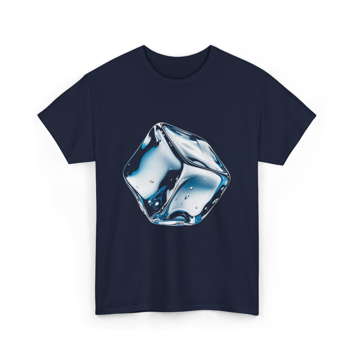Cute Ice Cubes T-Shirt - Navy