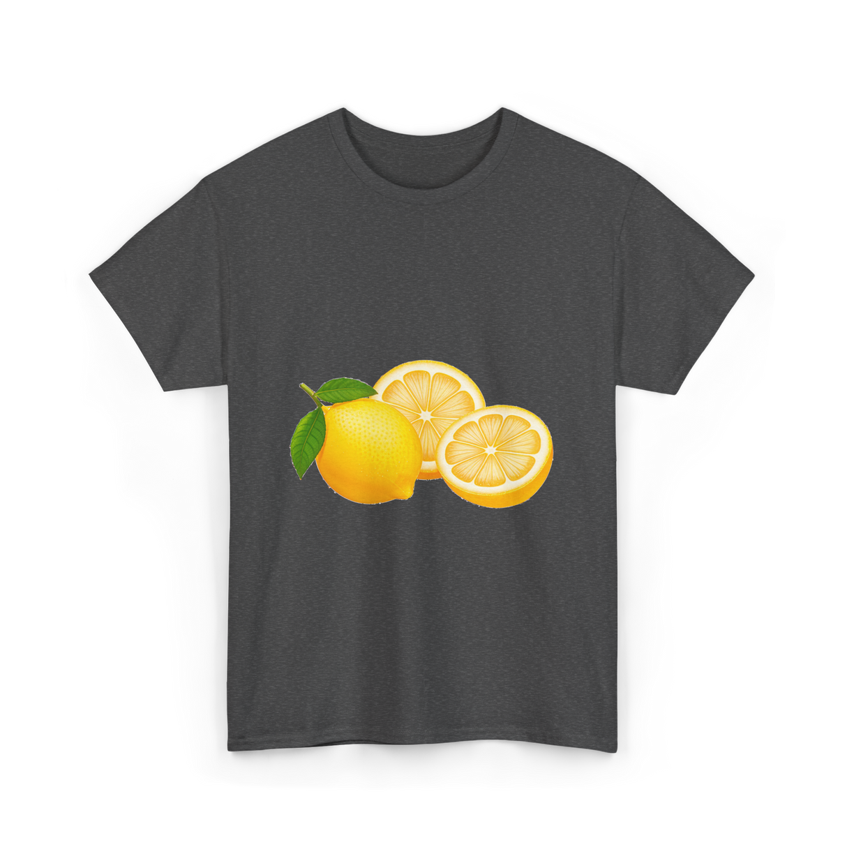 Cute Lemon Lemon Art T-Shirt - Dark Heather
