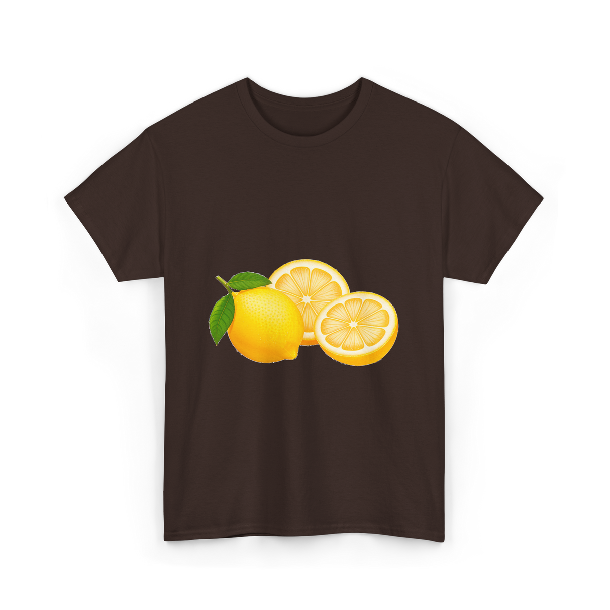 Cute Lemon Lemon Art T-Shirt - Dark Chocolate