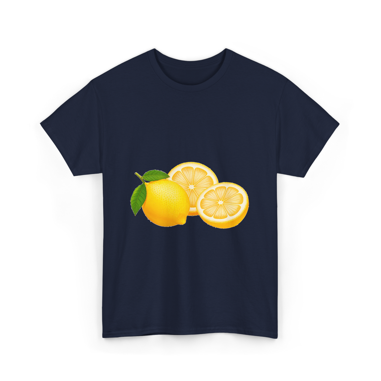 Cute Lemon Lemon Art T-Shirt - Navy