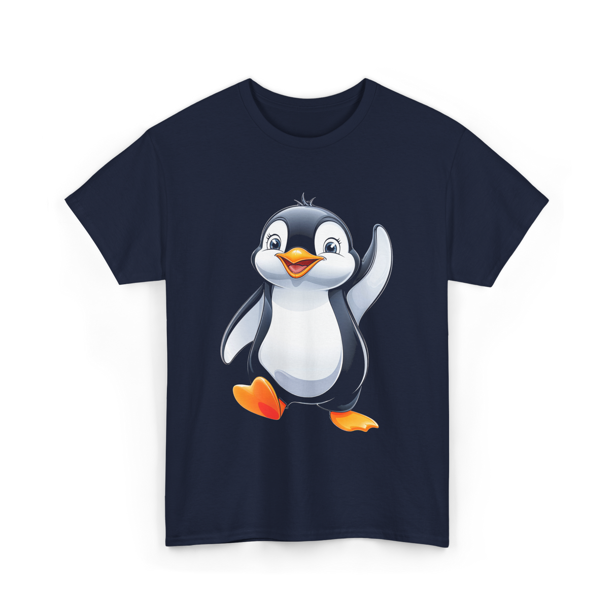 Cute Penguin Kids Penguin T-Shirt - Navy