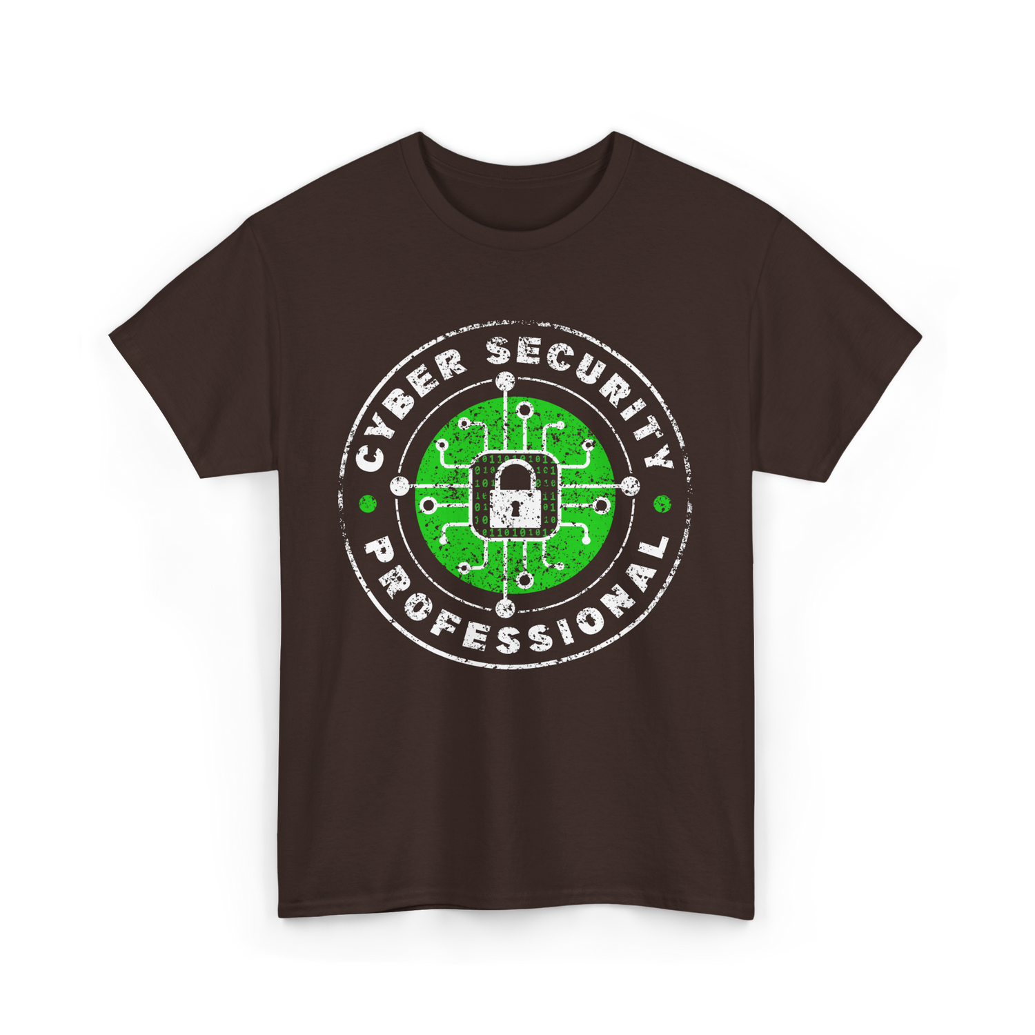 Cyber Security Professional Cybersecurity T-Shirt - Dark Chocolate