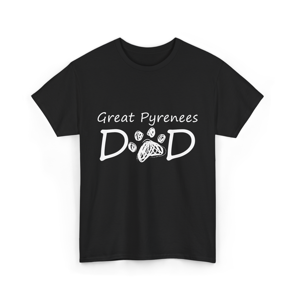 D D Dog Dad Dog Owner T-Shirt - Black