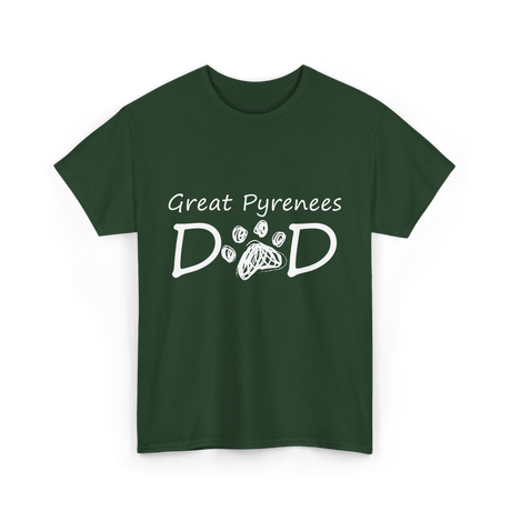 D D Dog Dad Dog Owner T-Shirt - Forest Green