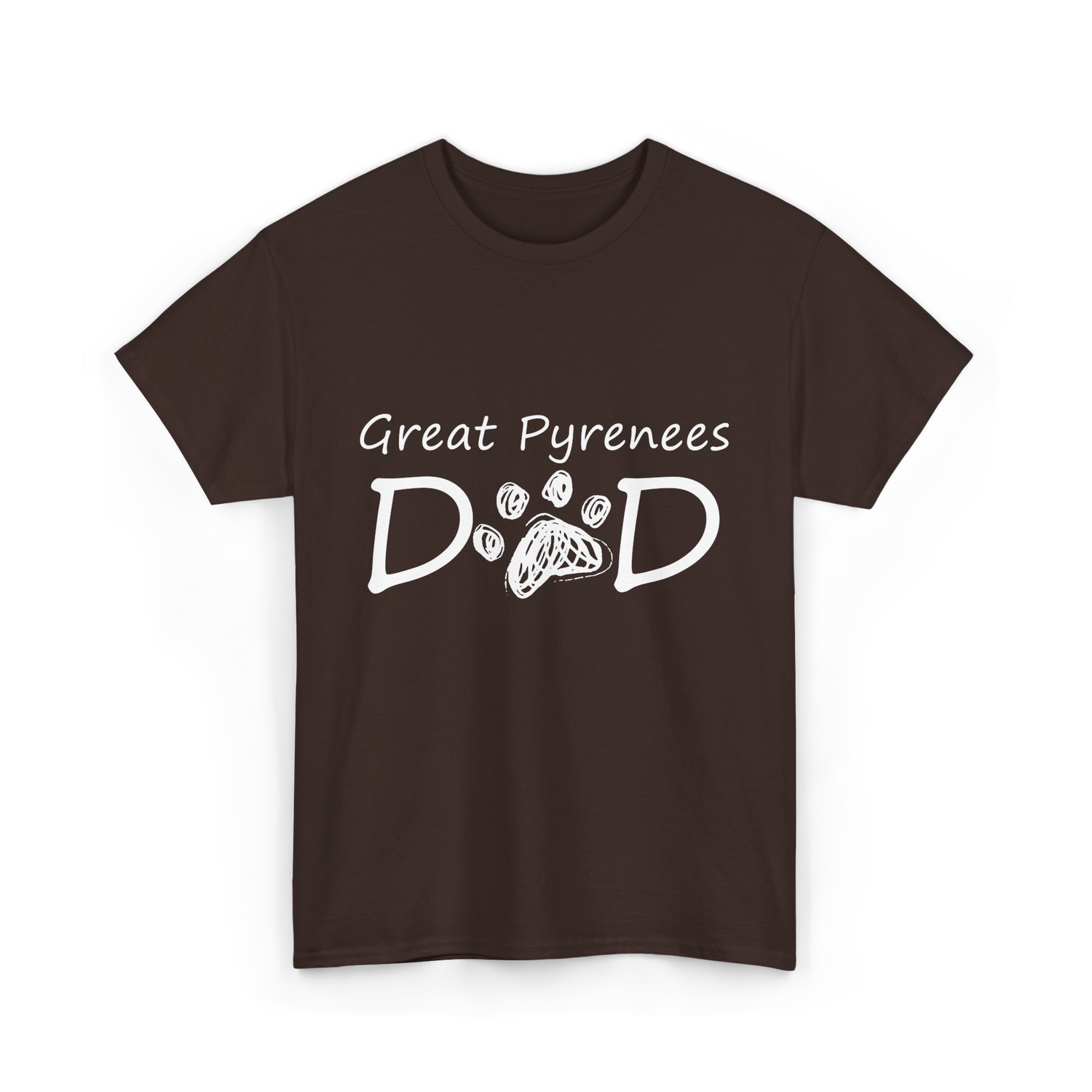 D D Dog Dad Dog Owner T-Shirt - Dark Chocolate