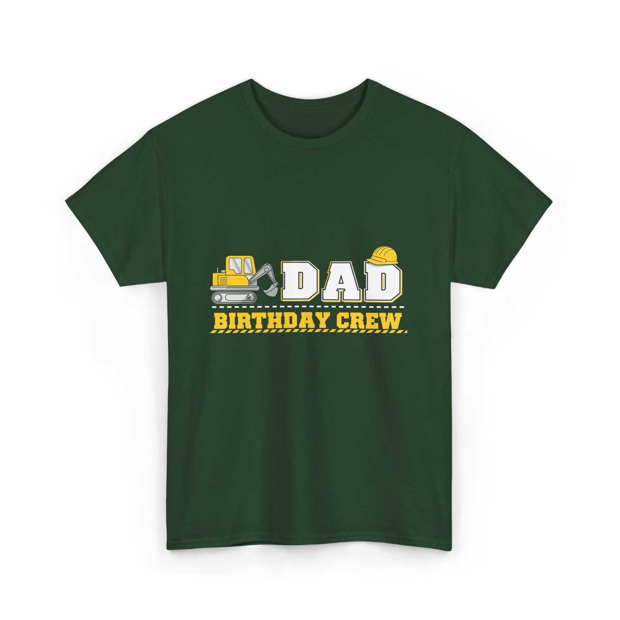 Dad Birthday Crew Birthday Party T-Shirt - Forest Green