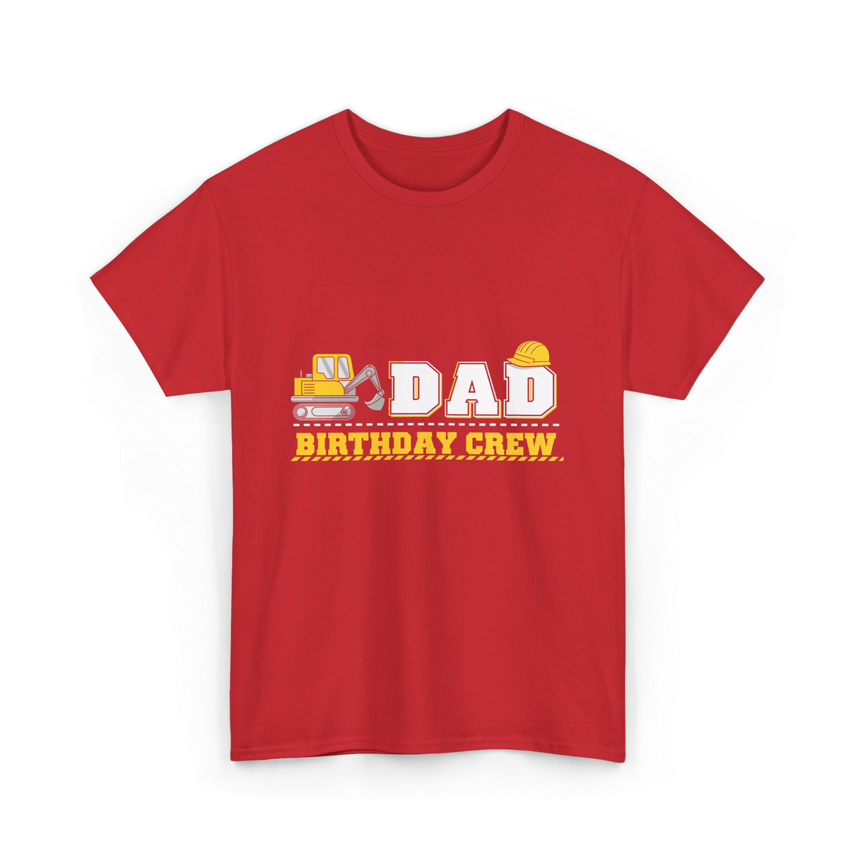 Dad Birthday Crew Birthday Party T-Shirt - Red