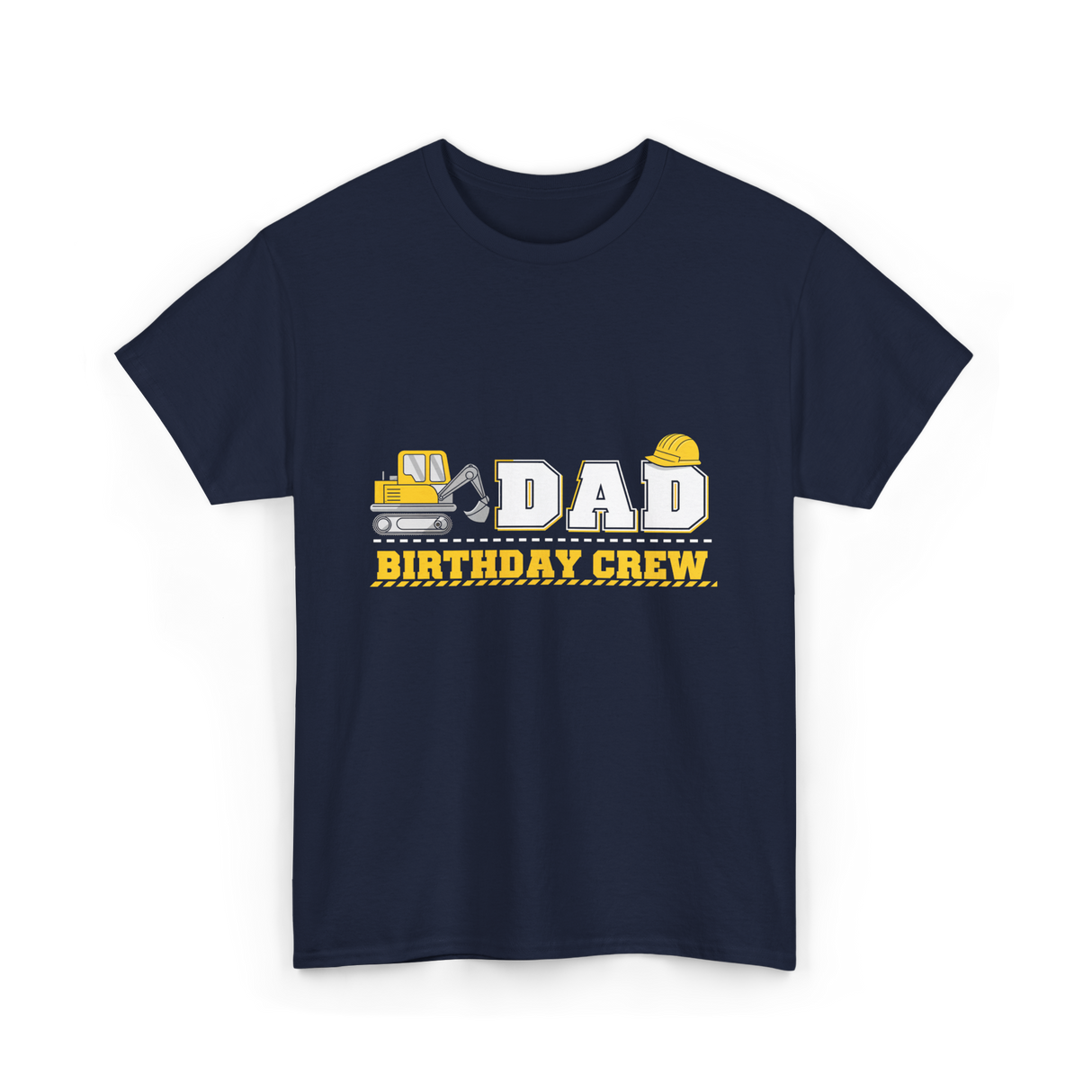 Dad Birthday Crew Birthday Party T-Shirt - Navy