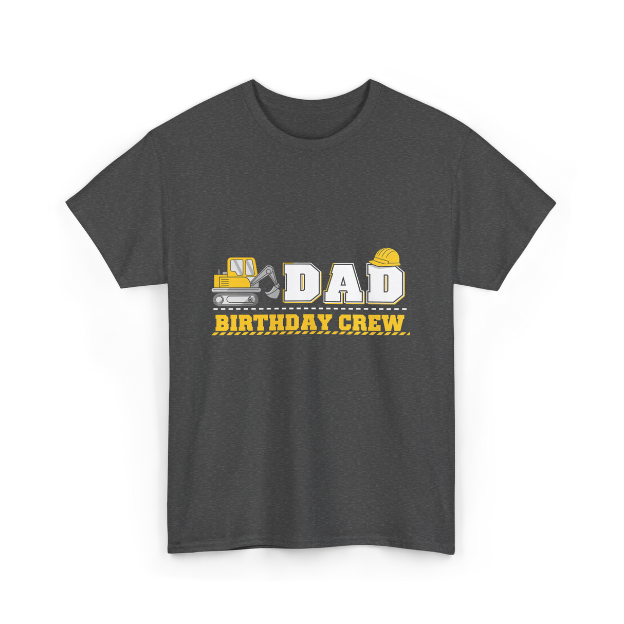 Dad Birthday Crew Birthday Party T-Shirt - Dark Heather