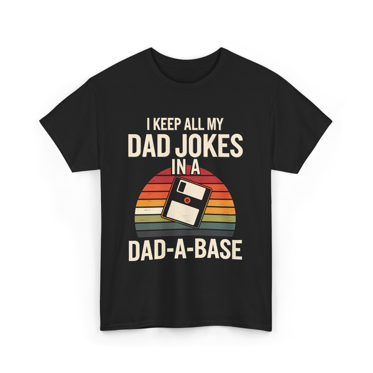Dad Jokes Dad-a-base T-Shirt - Black