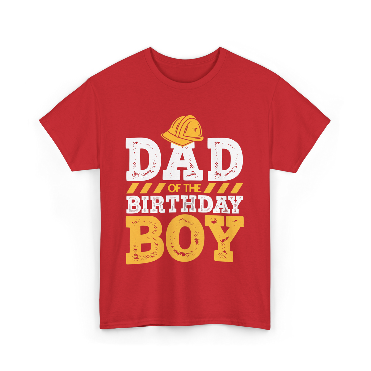 Dad of the Birthday Boy Celebration T-Shirt - Red