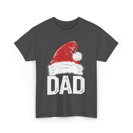 Dad Santa Hat Dad T-Shirt - Dark Heather