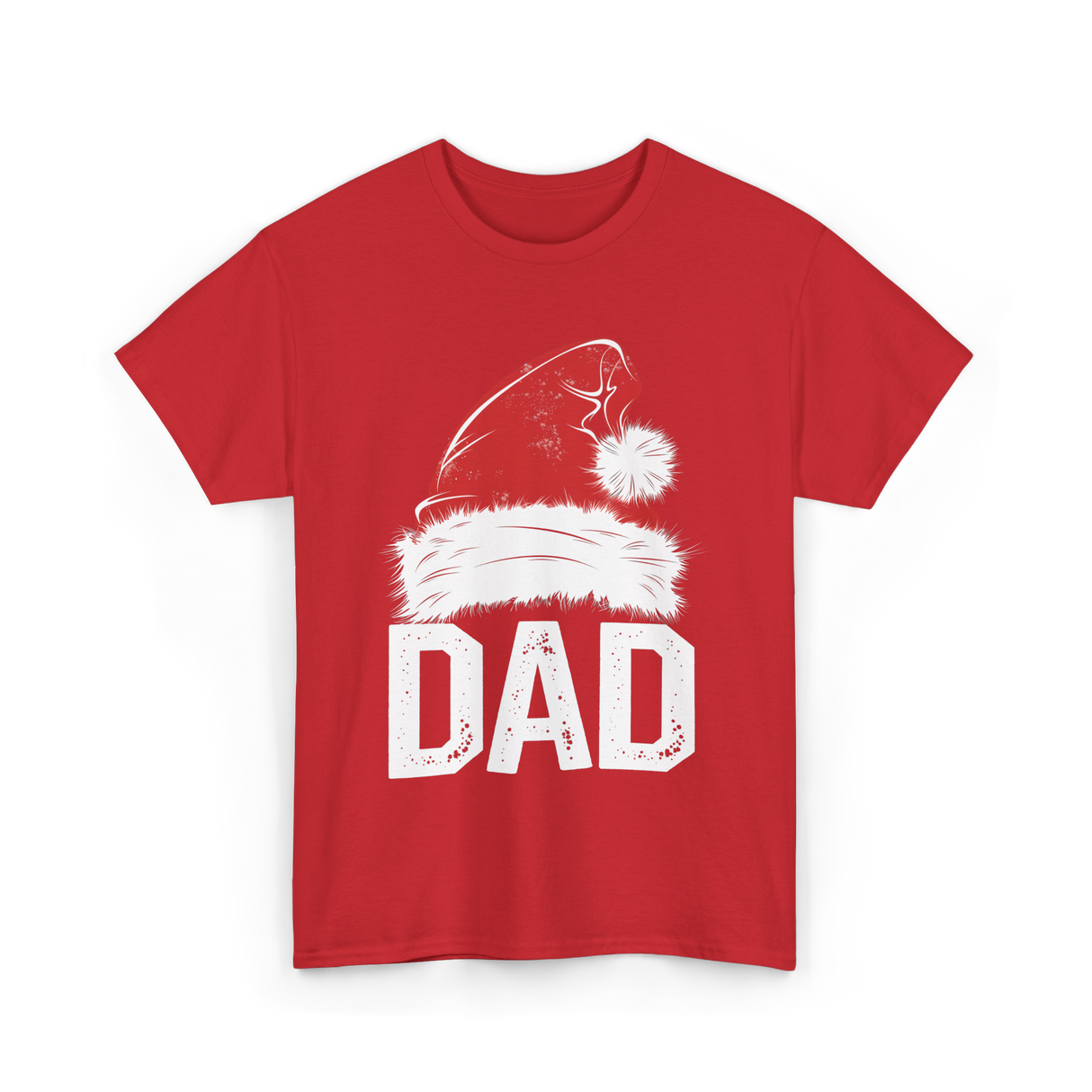 Dad Santa Hat Dad T-Shirt - Red