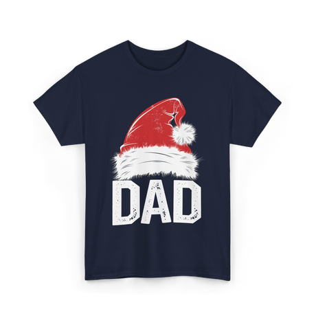 Dad Santa Hat Dad T-Shirt - Navy