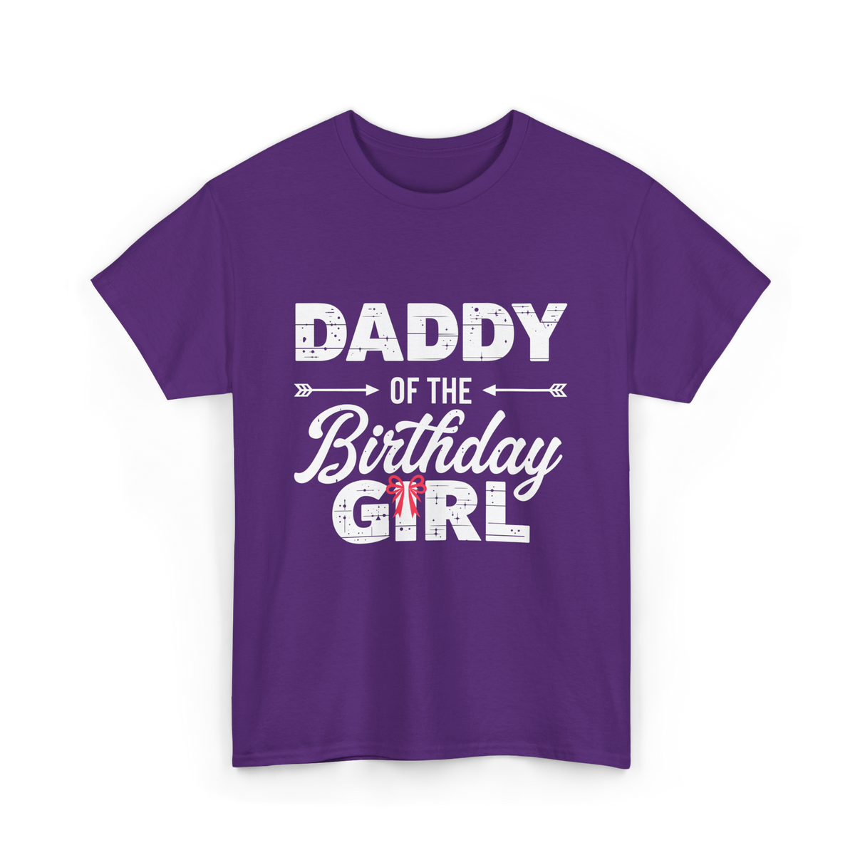 Daddy of the Birthday Girl Dad T-Shirt - Purple