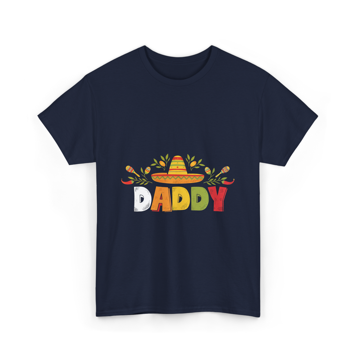 Daddy Sombrero Celebration T-Shirt - Navy