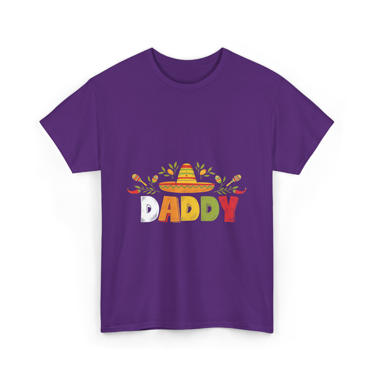 Daddy Sombrero Celebration T-Shirt - Purple