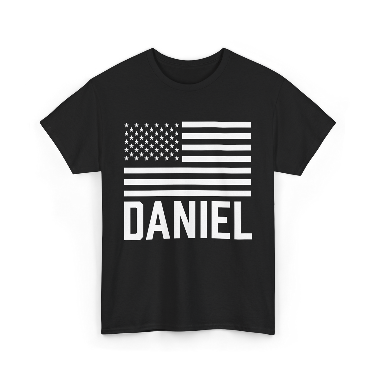 Daniel Personalized Name Custom T-Shirt - Black