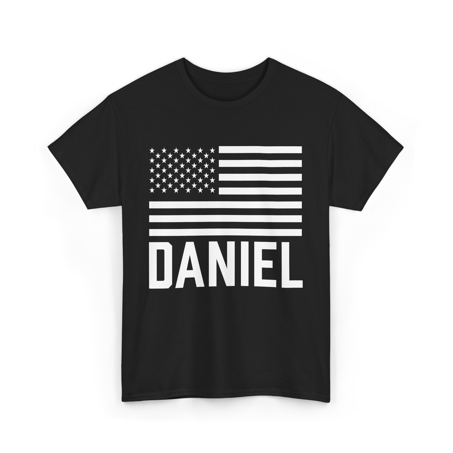 Daniel Personalized Name Custom T-Shirt - Black