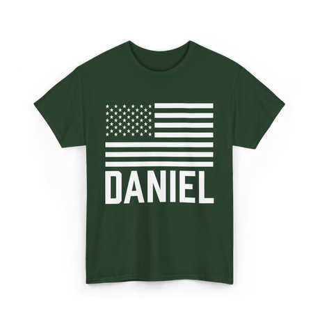 Daniel Personalized Name Custom T-Shirt - Forest Green